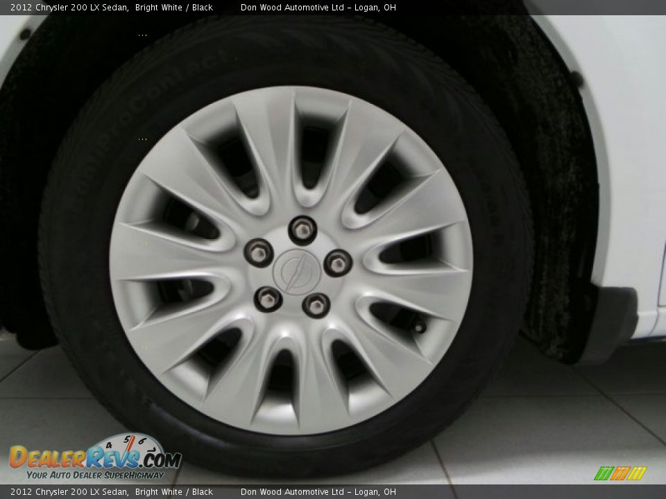 2012 Chrysler 200 LX Sedan Bright White / Black Photo #23