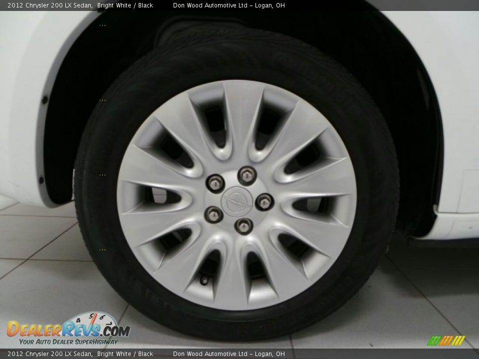 2012 Chrysler 200 LX Sedan Bright White / Black Photo #25