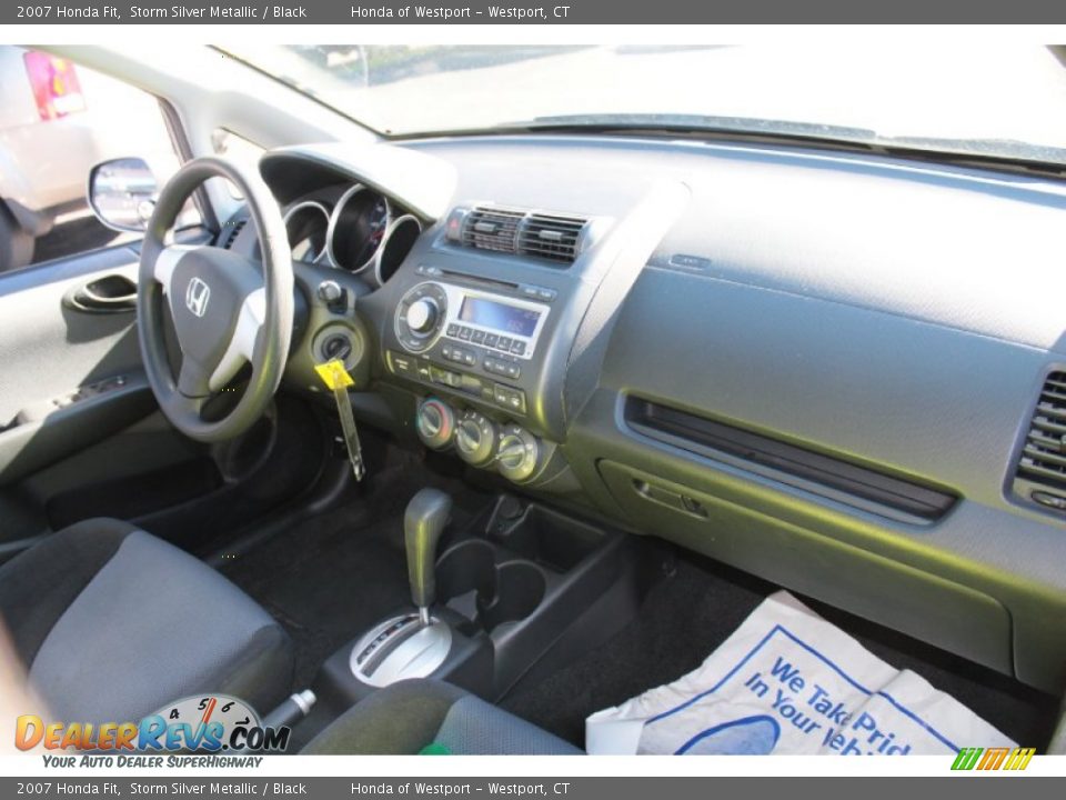 2007 Honda Fit Storm Silver Metallic / Black Photo #9