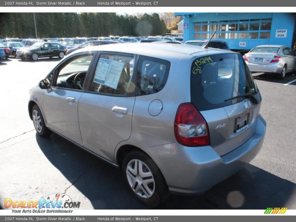 2007 Honda Fit Storm Silver Metallic / Black Photo #10