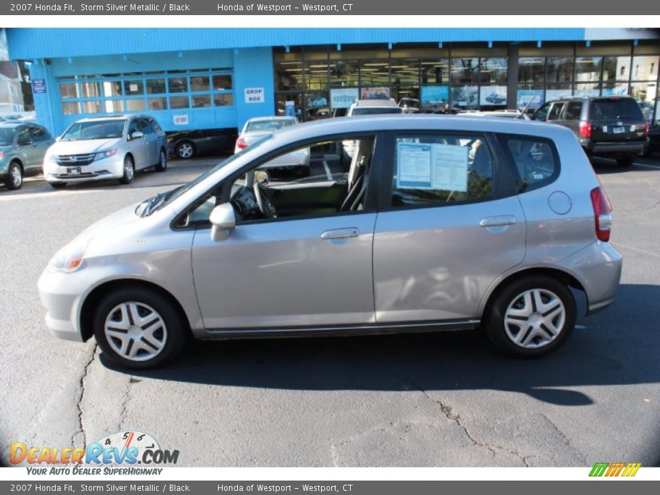 2007 Honda Fit Storm Silver Metallic / Black Photo #11