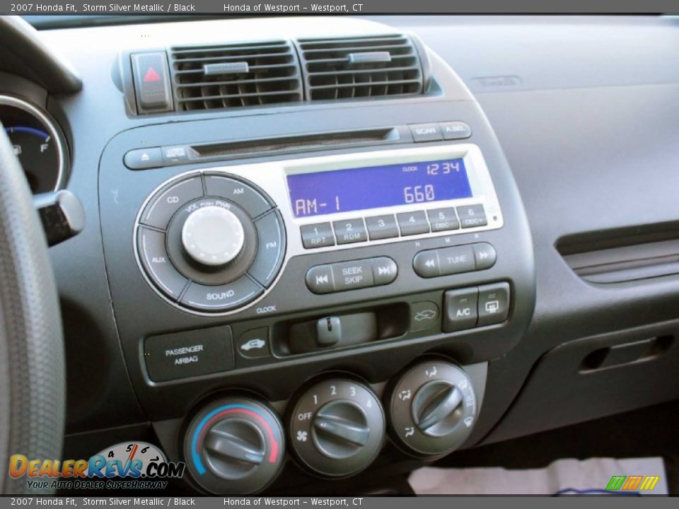 2007 Honda Fit Storm Silver Metallic / Black Photo #12