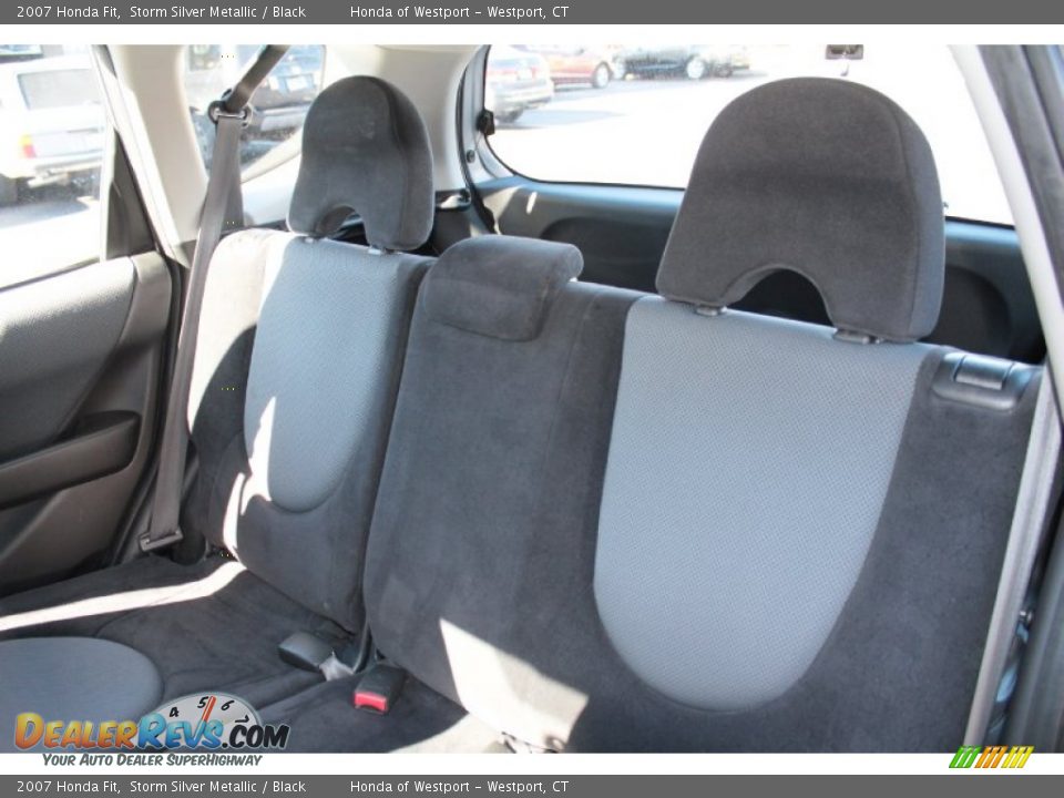 2007 Honda Fit Storm Silver Metallic / Black Photo #14