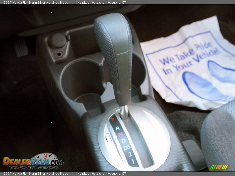 2007 Honda Fit Storm Silver Metallic / Black Photo #15