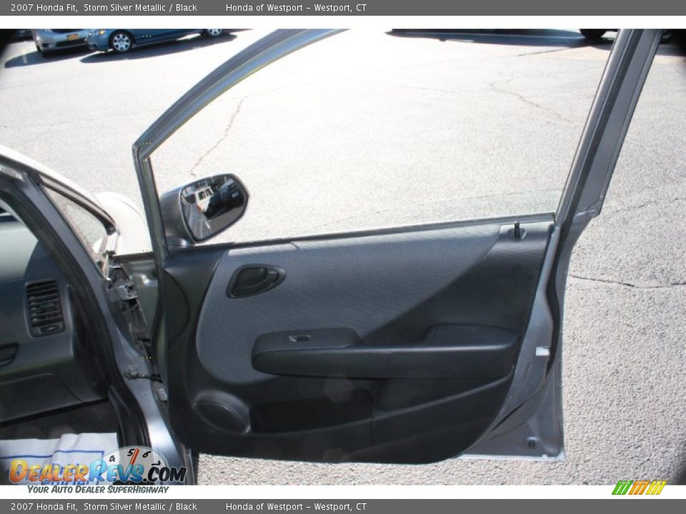 2007 Honda Fit Storm Silver Metallic / Black Photo #17