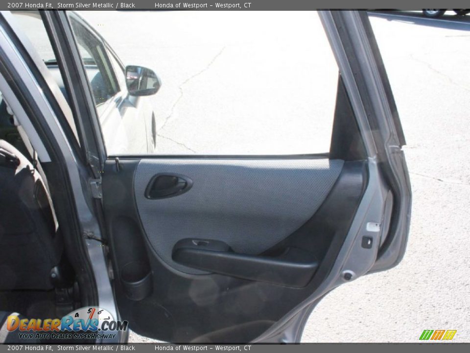 2007 Honda Fit Storm Silver Metallic / Black Photo #18