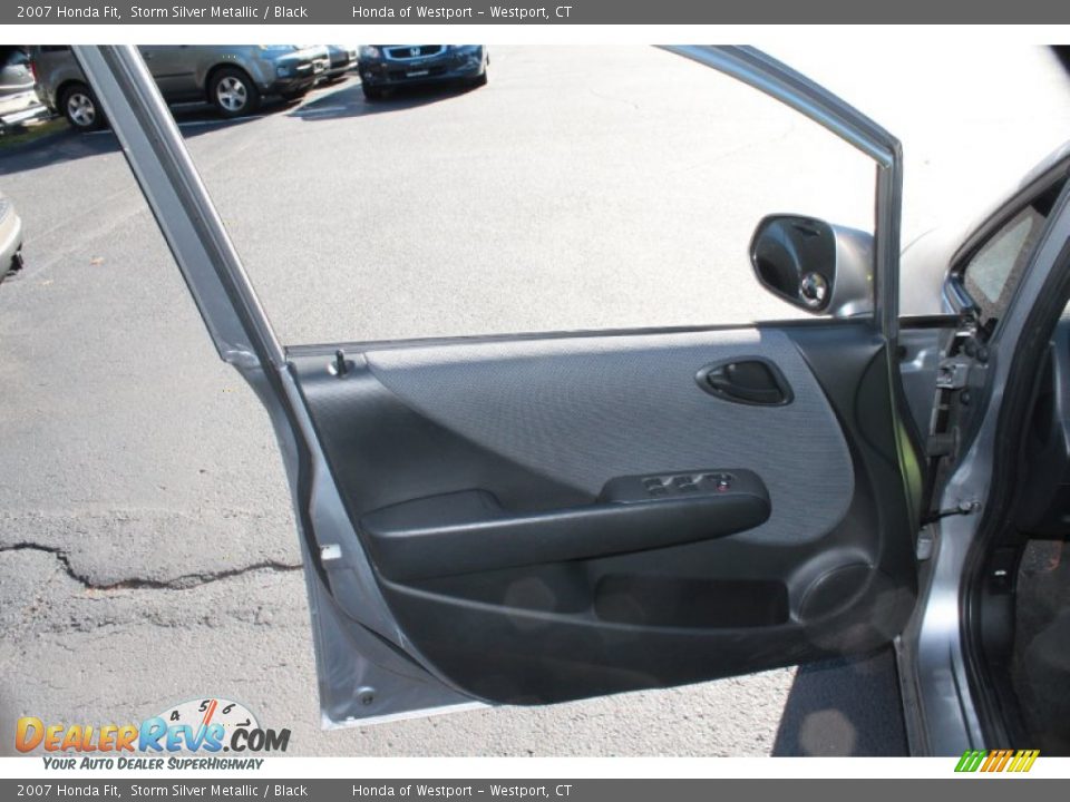 2007 Honda Fit Storm Silver Metallic / Black Photo #19