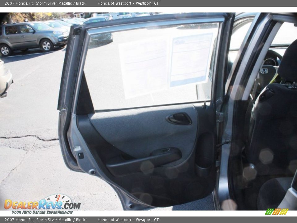 2007 Honda Fit Storm Silver Metallic / Black Photo #20