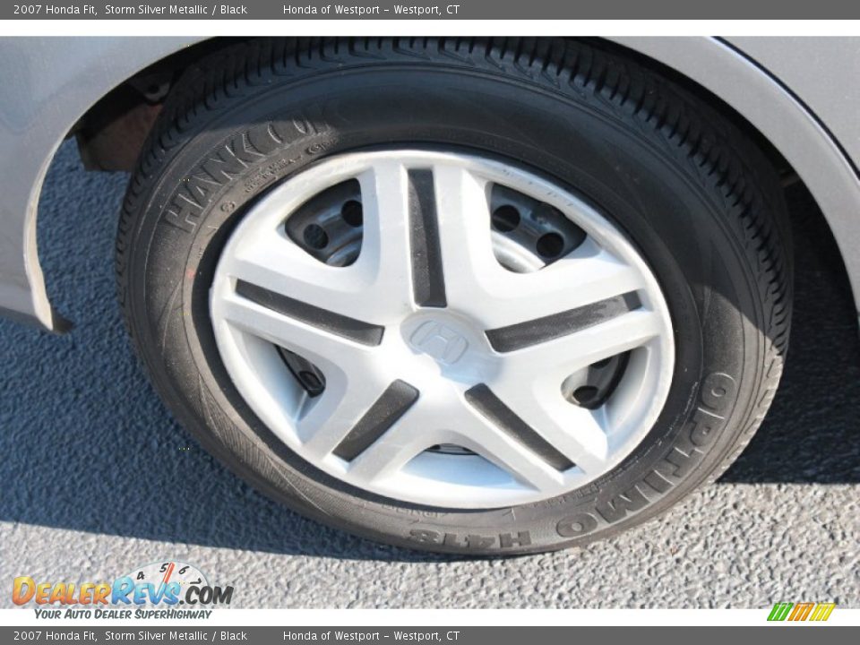 2007 Honda Fit Storm Silver Metallic / Black Photo #21