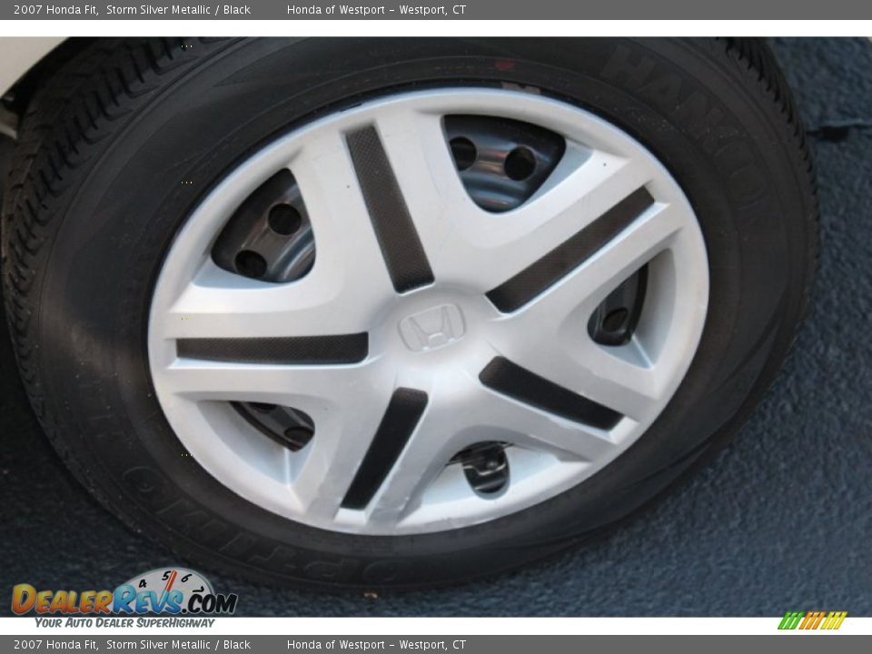 2007 Honda Fit Storm Silver Metallic / Black Photo #22