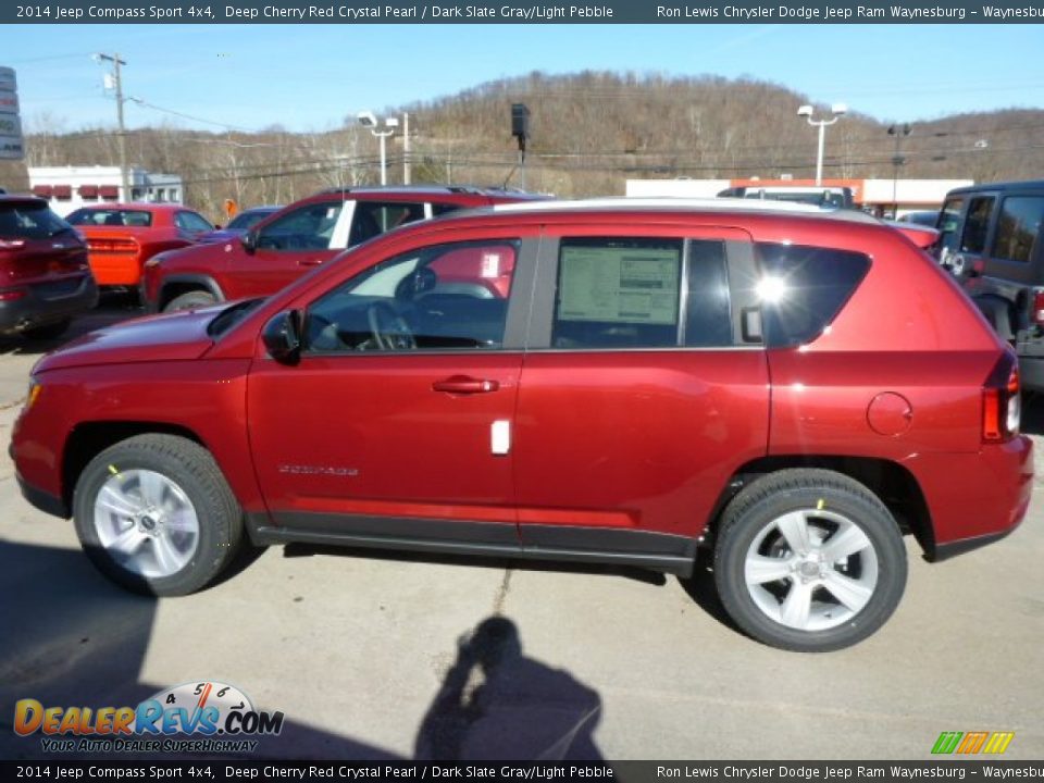 2014 Jeep Compass Sport 4x4 Deep Cherry Red Crystal Pearl / Dark Slate Gray/Light Pebble Photo #2