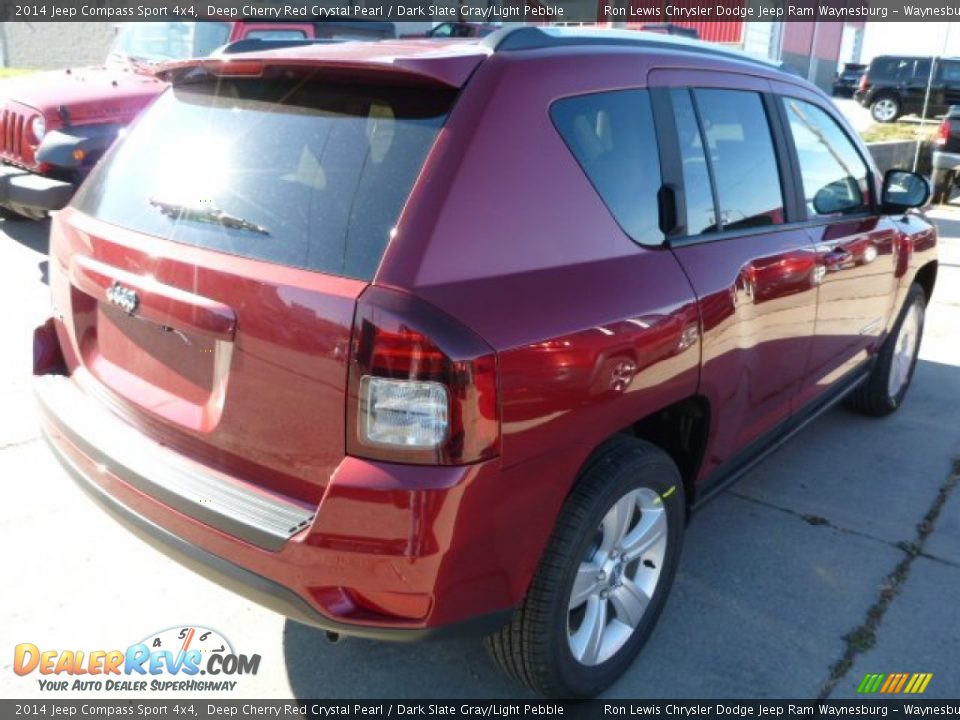2014 Jeep Compass Sport 4x4 Deep Cherry Red Crystal Pearl / Dark Slate Gray/Light Pebble Photo #6