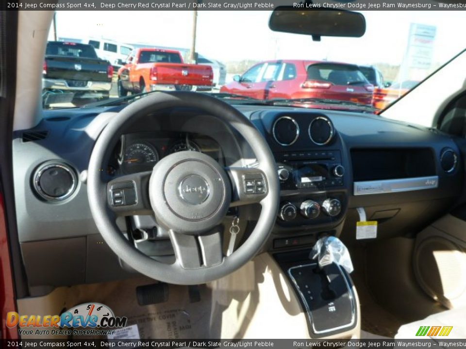 2014 Jeep Compass Sport 4x4 Deep Cherry Red Crystal Pearl / Dark Slate Gray/Light Pebble Photo #13