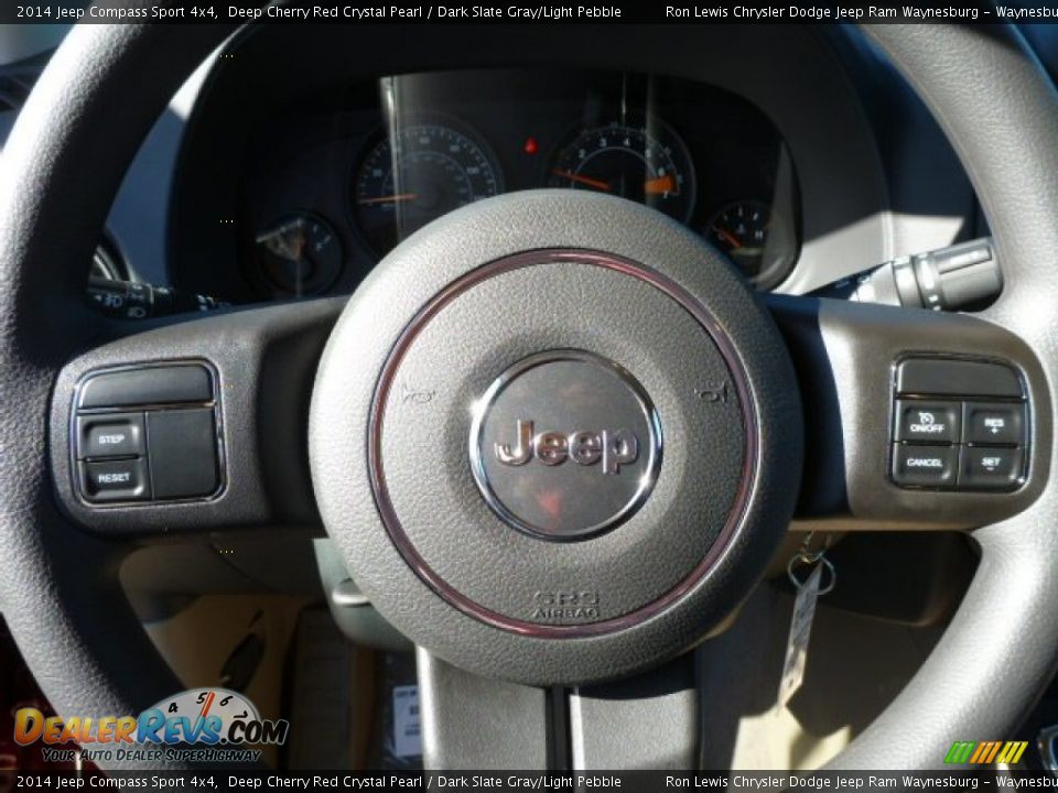 2014 Jeep Compass Sport 4x4 Deep Cherry Red Crystal Pearl / Dark Slate Gray/Light Pebble Photo #17