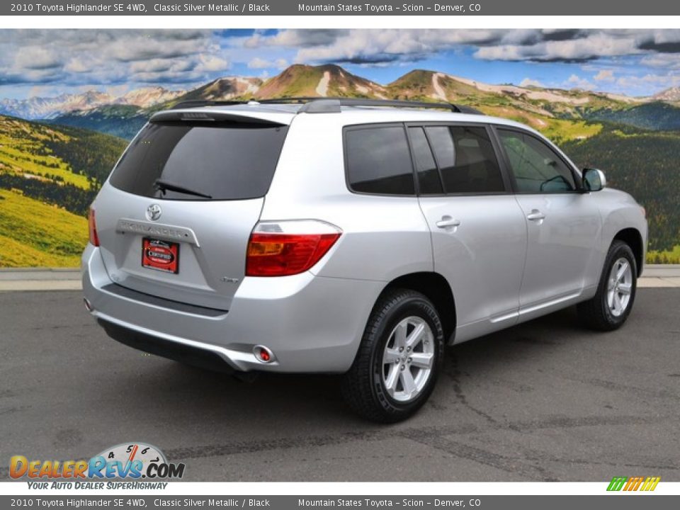 2010 Toyota Highlander SE 4WD Classic Silver Metallic / Black Photo #3
