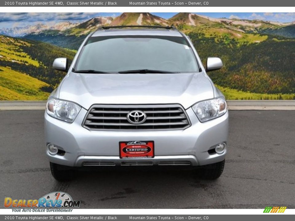 2010 Toyota Highlander SE 4WD Classic Silver Metallic / Black Photo #4
