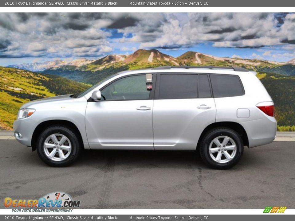 2010 Toyota Highlander SE 4WD Classic Silver Metallic / Black Photo #6