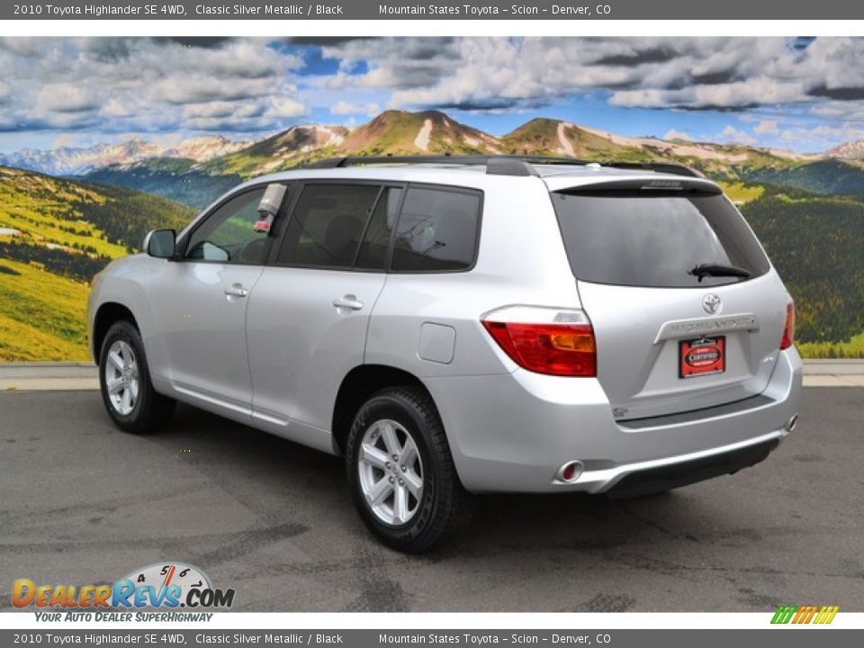 2010 Toyota Highlander SE 4WD Classic Silver Metallic / Black Photo #7