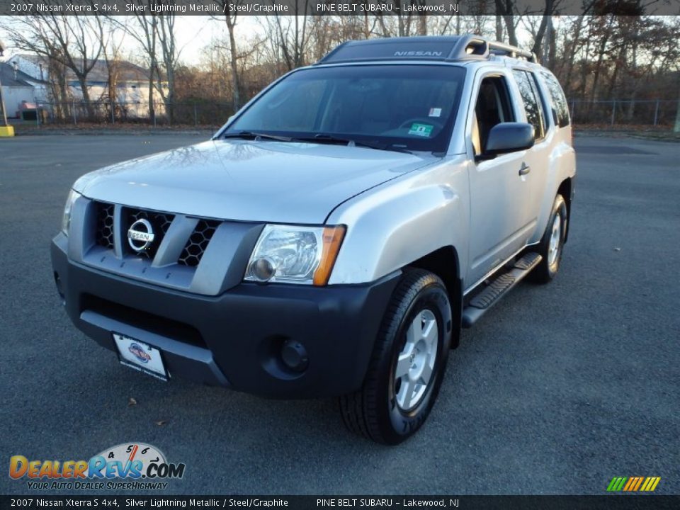 2007 Nissan Xterra S 4x4 Silver Lightning Metallic / Steel/Graphite Photo #1