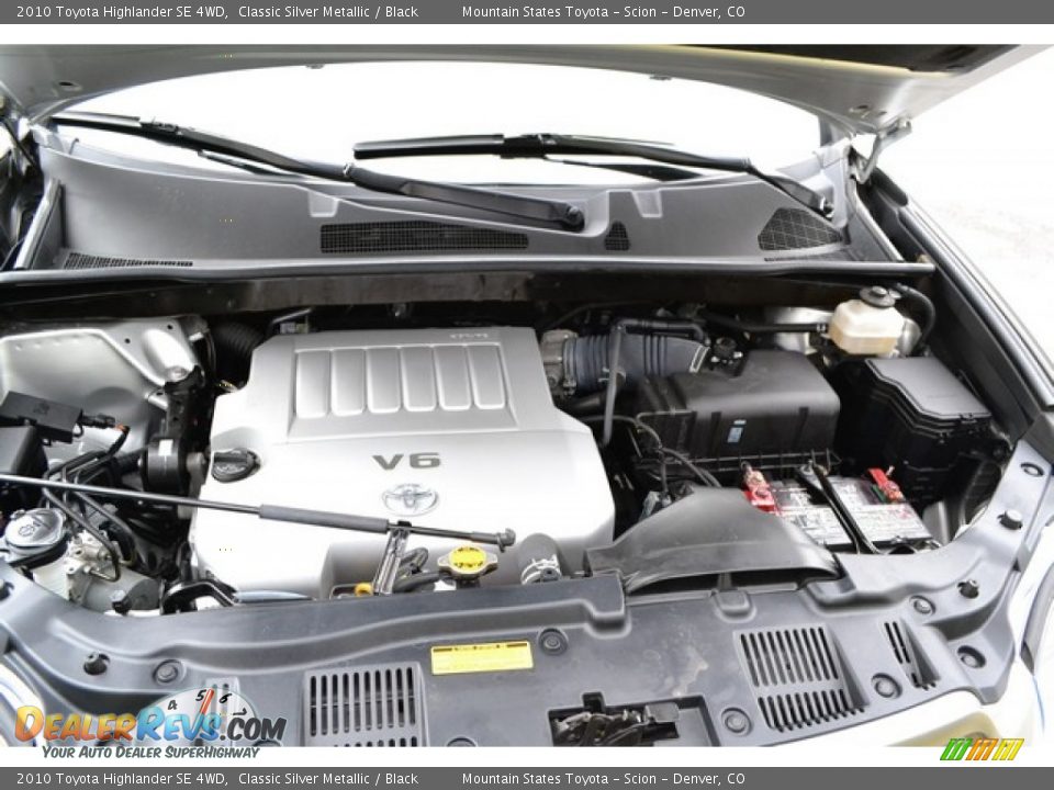 2010 Toyota Highlander SE 4WD Classic Silver Metallic / Black Photo #27