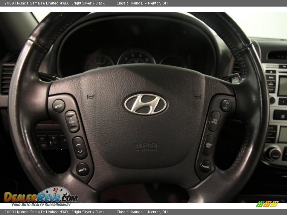 2009 Hyundai Santa Fe Limited 4WD Bright Silver / Black Photo #6