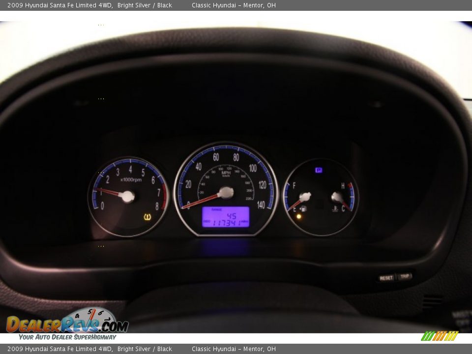 2009 Hyundai Santa Fe Limited 4WD Bright Silver / Black Photo #7