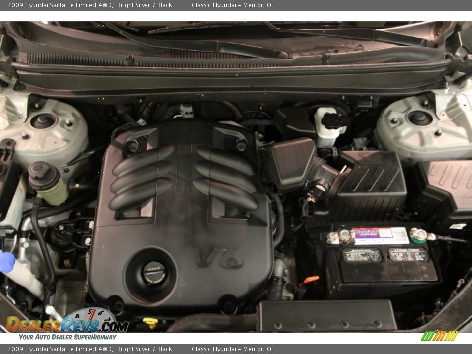 2009 Hyundai Santa Fe Limited 4WD Bright Silver / Black Photo #15