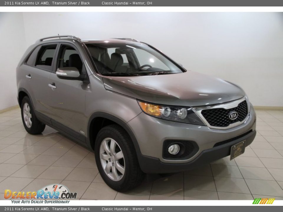 2011 Kia Sorento LX AWD Titanium Silver / Black Photo #1