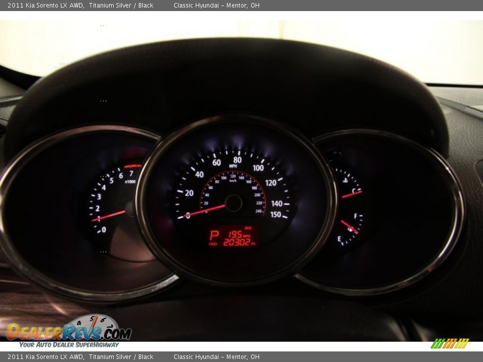 2011 Kia Sorento LX AWD Titanium Silver / Black Photo #6