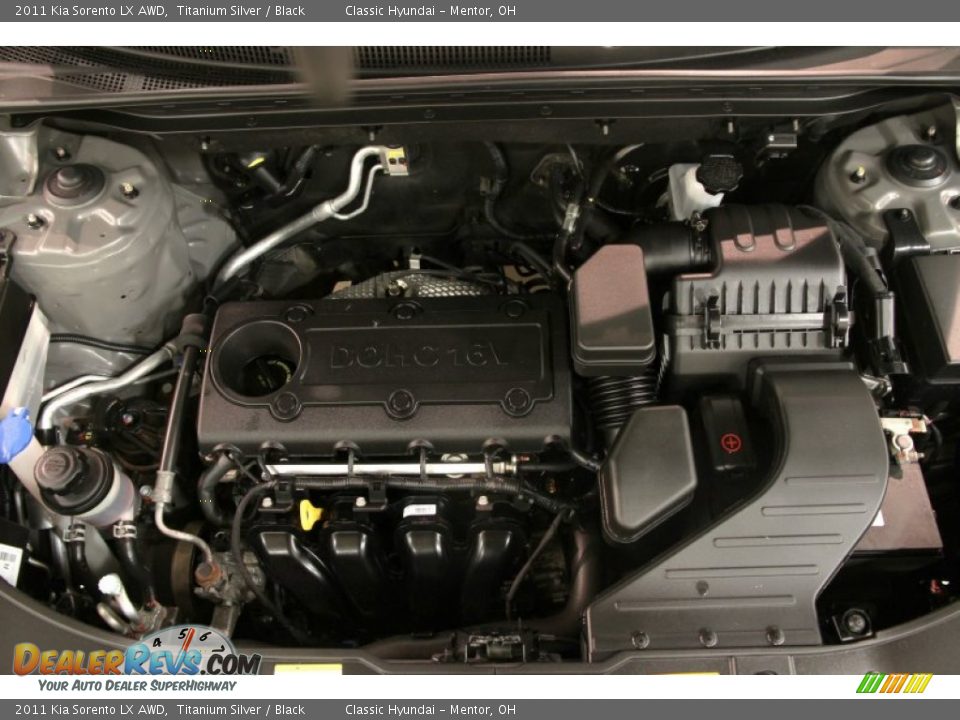 2011 Kia Sorento LX AWD Titanium Silver / Black Photo #13