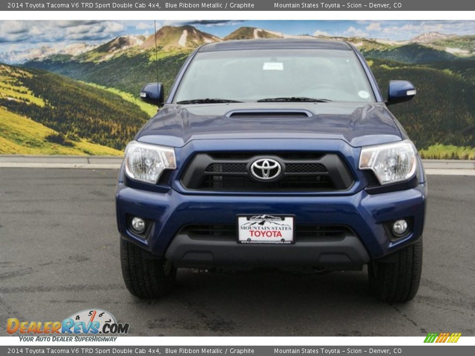2014 Toyota Tacoma V6 TRD Sport Double Cab 4x4 Blue Ribbon Metallic / Graphite Photo #2