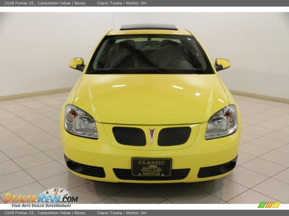2008 Pontiac G5 Competition Yellow / Ebony Photo #2