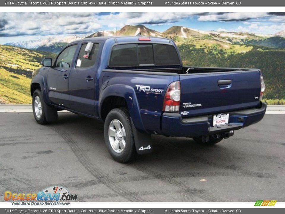 2014 Toyota Tacoma V6 TRD Sport Double Cab 4x4 Blue Ribbon Metallic / Graphite Photo #3