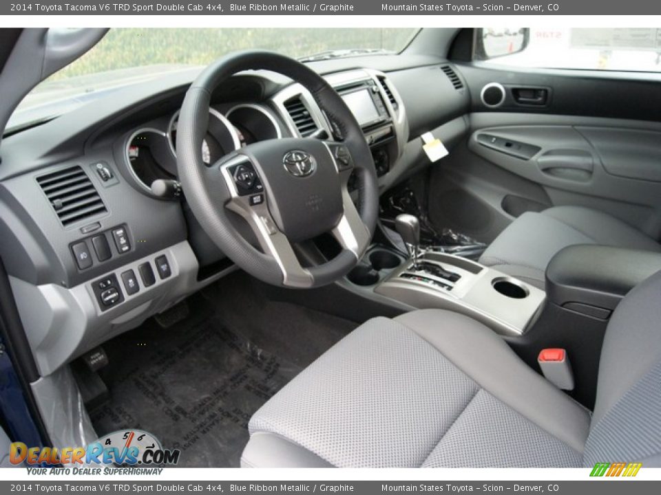 2014 Toyota Tacoma V6 TRD Sport Double Cab 4x4 Blue Ribbon Metallic / Graphite Photo #5
