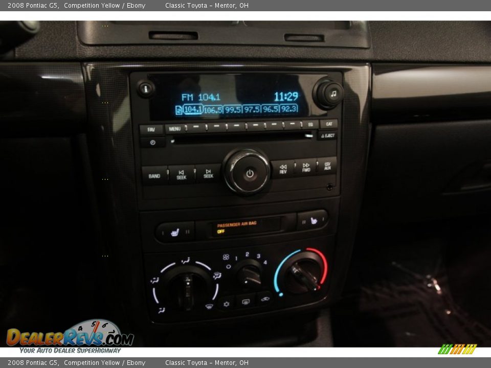 2008 Pontiac G5 Competition Yellow / Ebony Photo #8