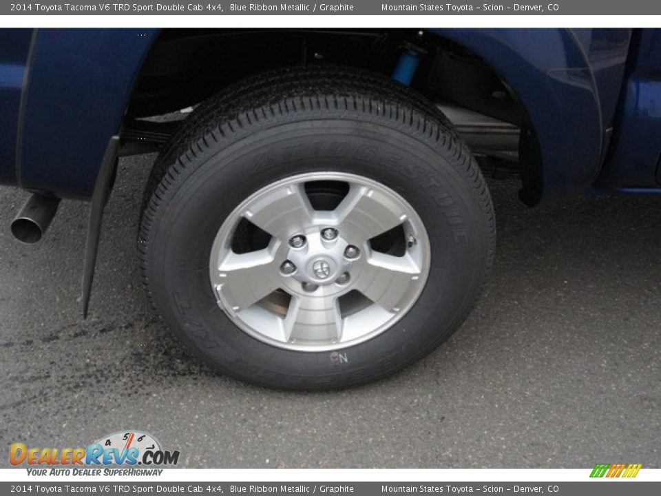 2014 Toyota Tacoma V6 TRD Sport Double Cab 4x4 Blue Ribbon Metallic / Graphite Photo #9