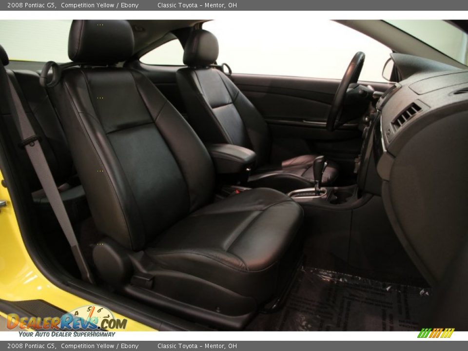 2008 Pontiac G5 Competition Yellow / Ebony Photo #10