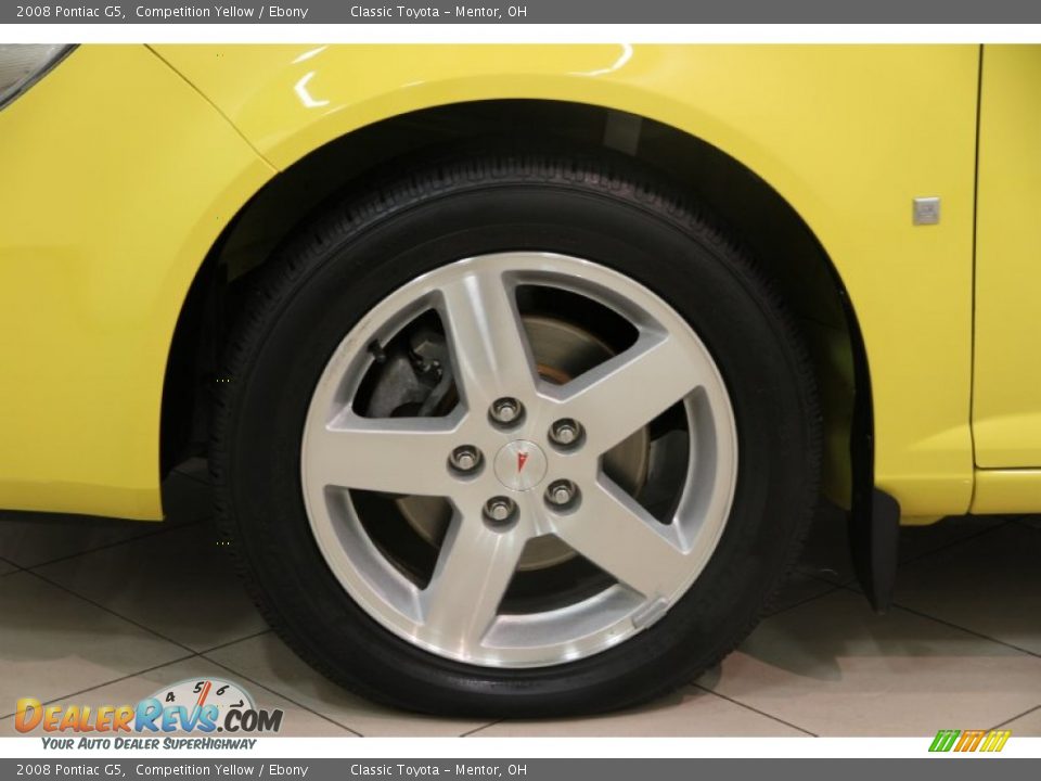 2008 Pontiac G5 Competition Yellow / Ebony Photo #14