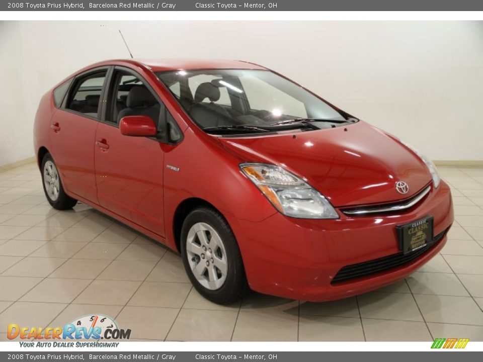 2008 Toyota Prius Hybrid Barcelona Red Metallic / Gray Photo #1