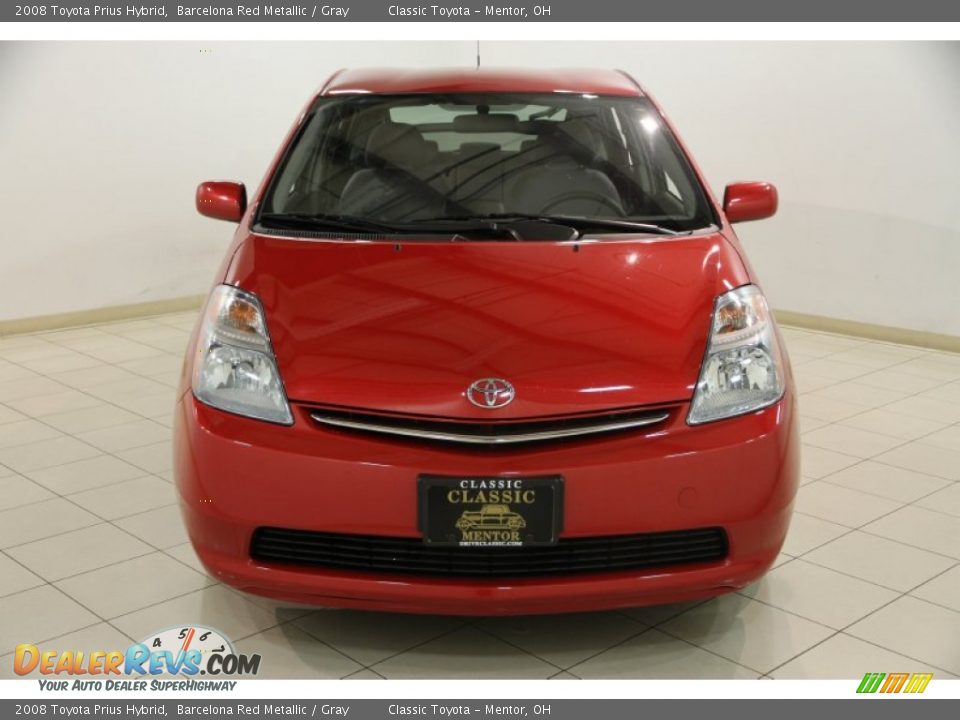 2008 Toyota Prius Hybrid Barcelona Red Metallic / Gray Photo #2