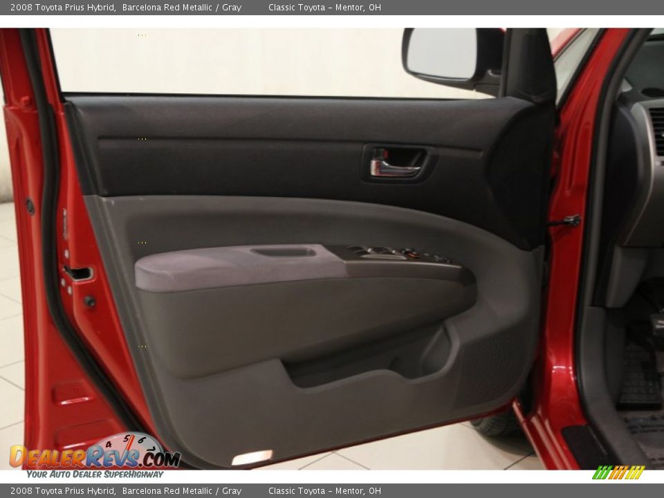 2008 Toyota Prius Hybrid Barcelona Red Metallic / Gray Photo #4
