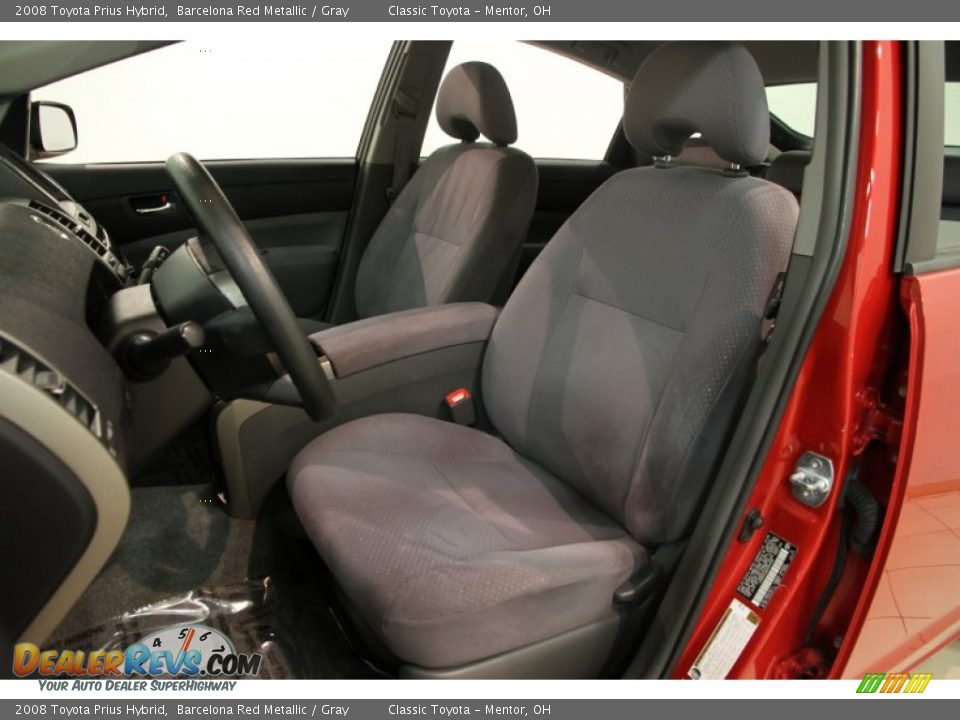 2008 Toyota Prius Hybrid Barcelona Red Metallic / Gray Photo #5