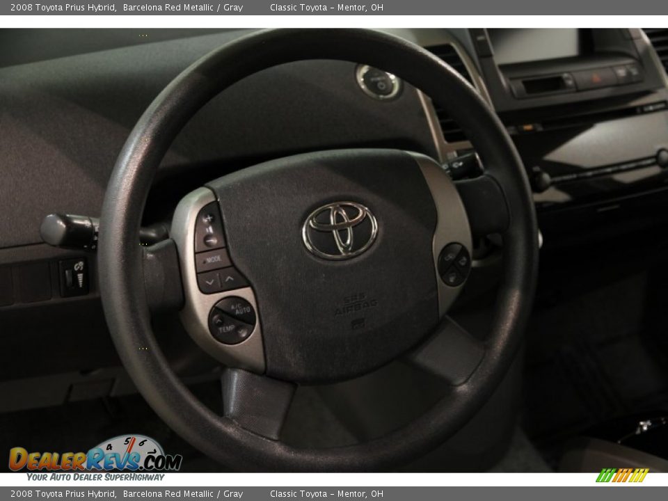 2008 Toyota Prius Hybrid Barcelona Red Metallic / Gray Photo #6