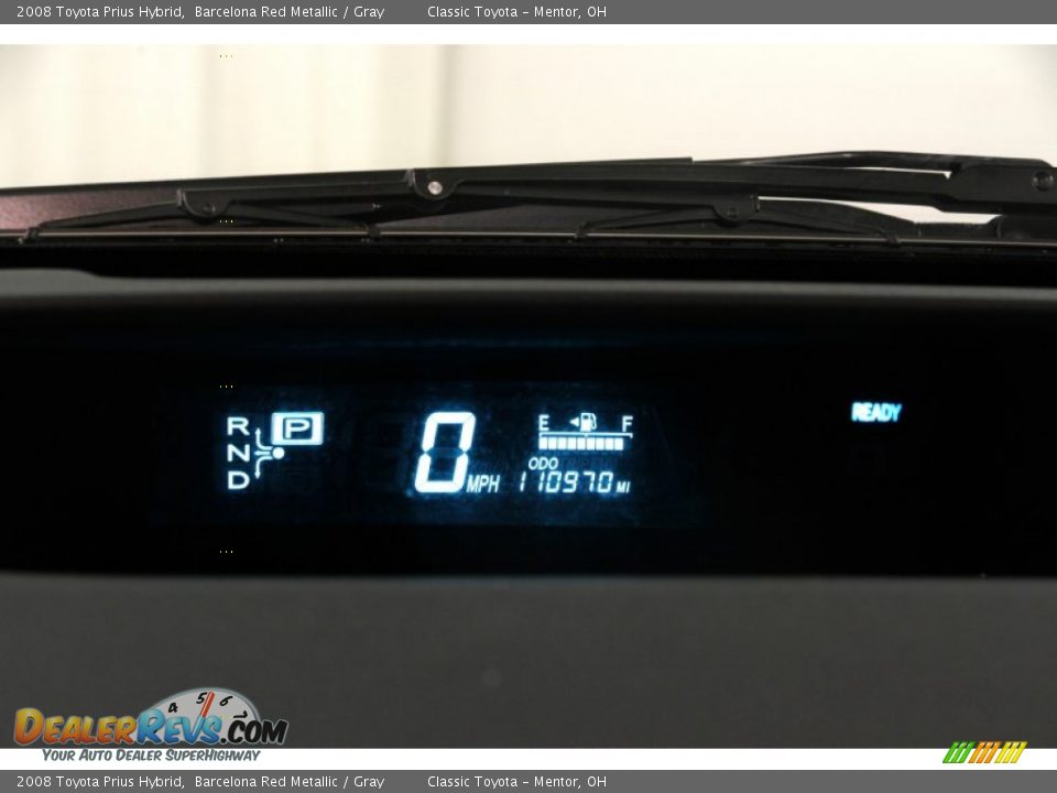 2008 Toyota Prius Hybrid Barcelona Red Metallic / Gray Photo #7