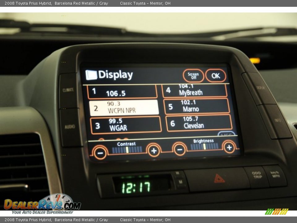 2008 Toyota Prius Hybrid Barcelona Red Metallic / Gray Photo #11