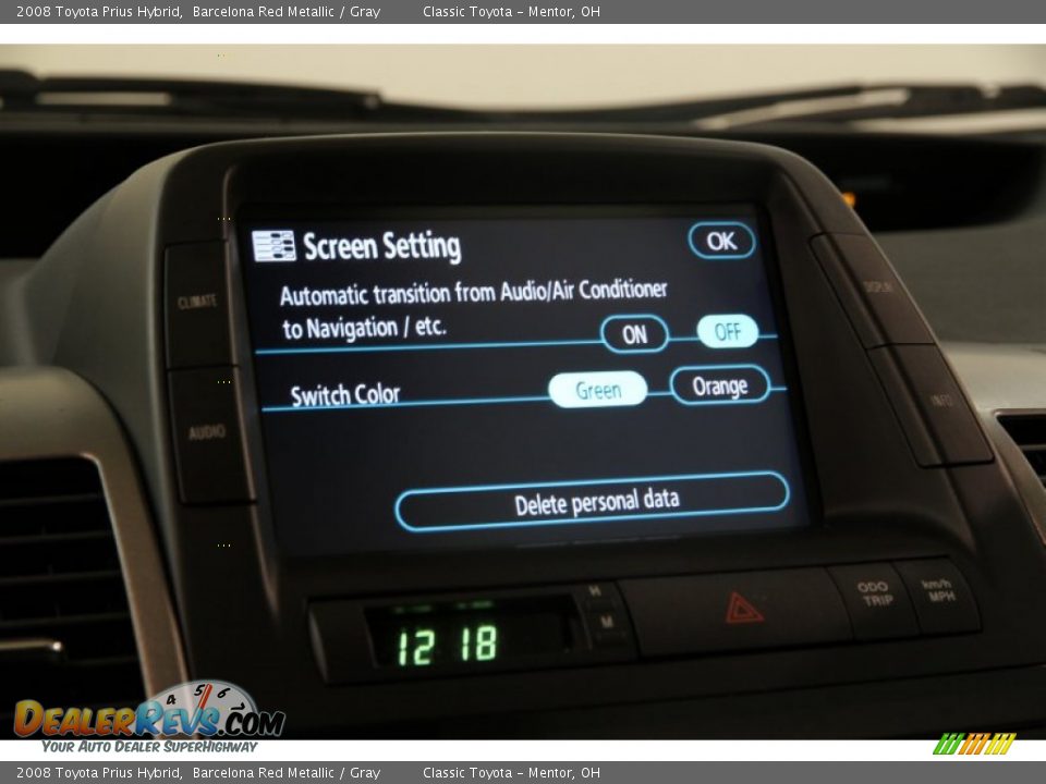 2008 Toyota Prius Hybrid Barcelona Red Metallic / Gray Photo #15