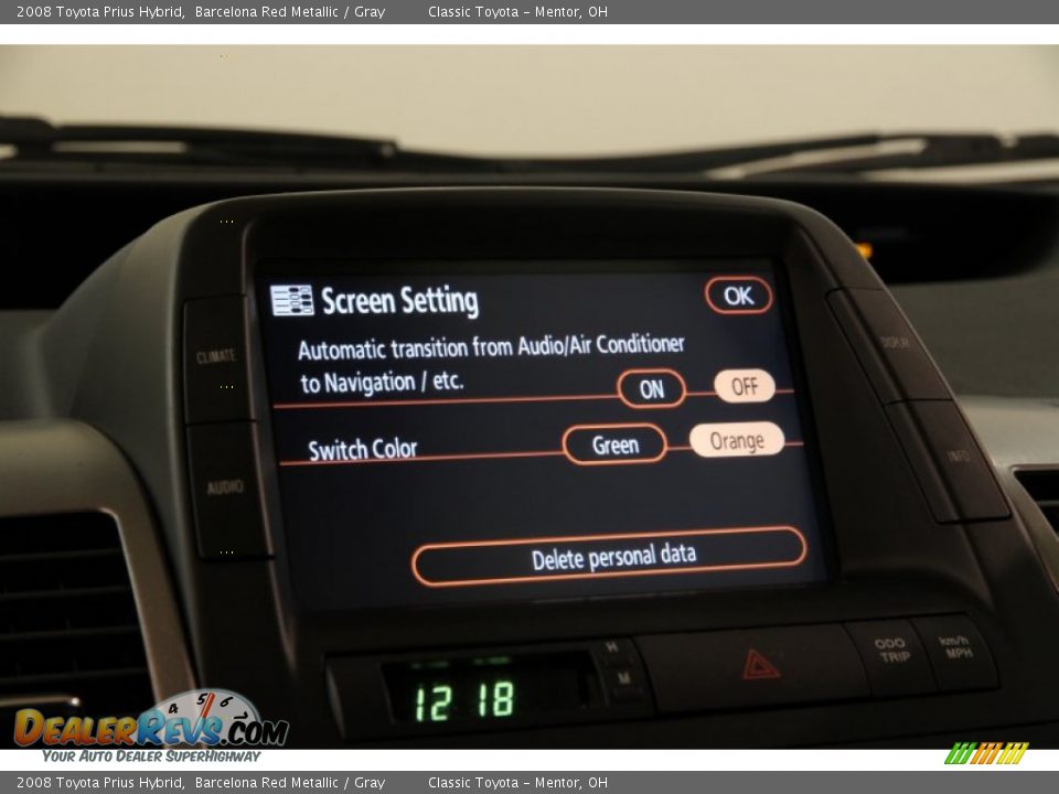 2008 Toyota Prius Hybrid Barcelona Red Metallic / Gray Photo #16