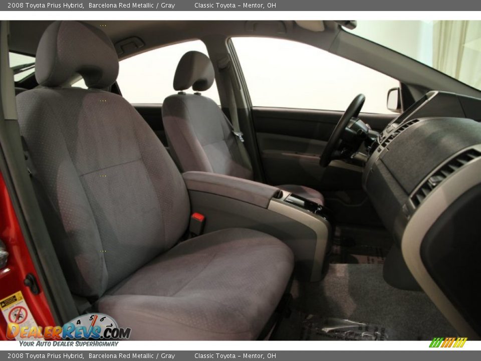2008 Toyota Prius Hybrid Barcelona Red Metallic / Gray Photo #18