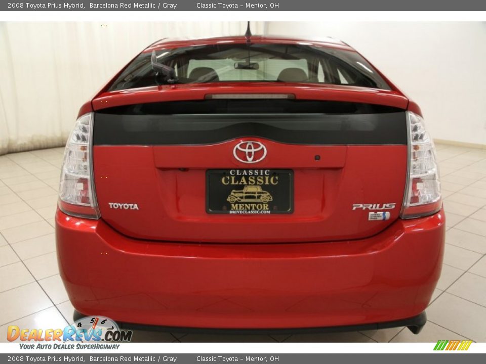 2008 Toyota Prius Hybrid Barcelona Red Metallic / Gray Photo #21