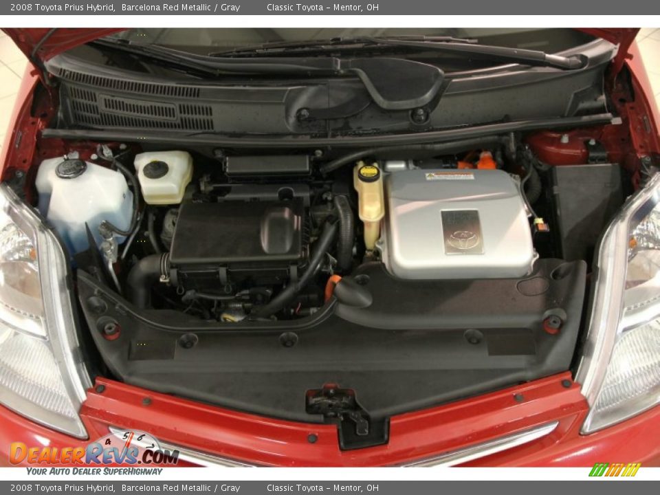 2008 Toyota Prius Hybrid Barcelona Red Metallic / Gray Photo #22